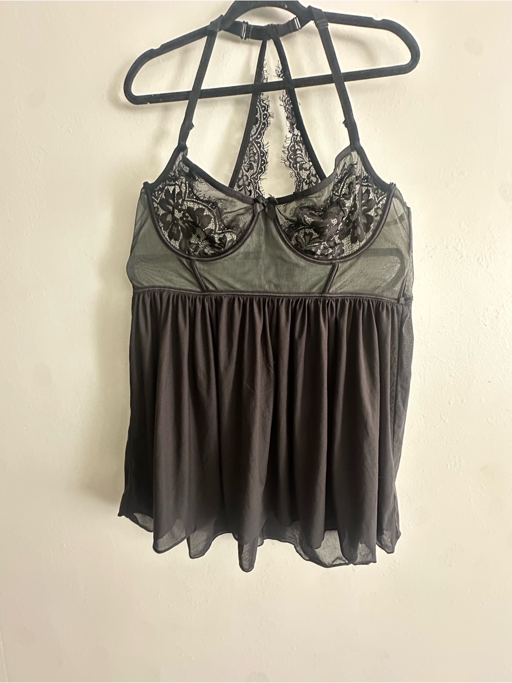 torrid Black Lace & Mesh Chemise